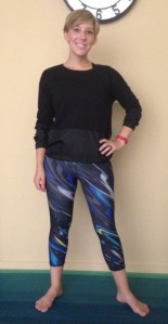 Samantha or Sam Aug 2015 Fabletics Review - Windhaven Pullover and Salar Capri