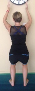 Samantha or Sam Aug 2015 Review: Fabletics Fairfax Outfit - Back - Chair Pose